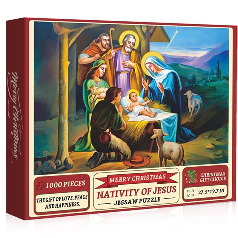 Christmas Nativity Scene Jigsaw Puzzles 1000 Pieces – Closeteyes