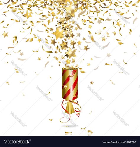 Party popper Royalty Free Vector Image - VectorStock