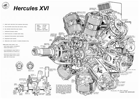 Radial Engine Diagram | Radial engine, Aircraft engine, Technical illustration