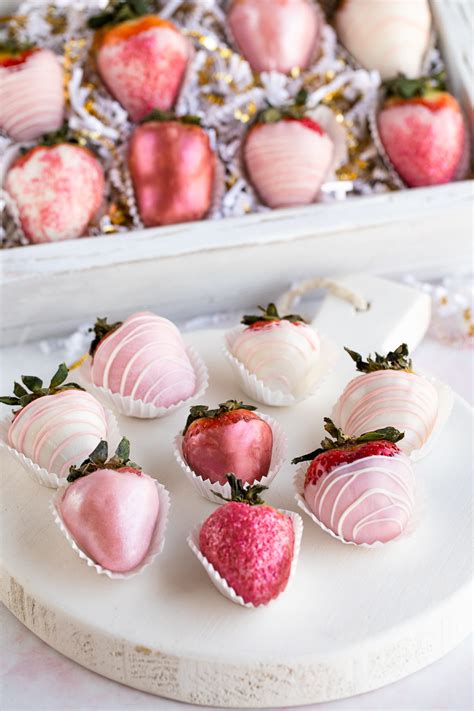 Pink and White Chocolate Covered Strawberries - Partylicious