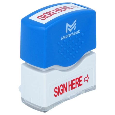 Sign Here Stamp | Schwaab, Inc