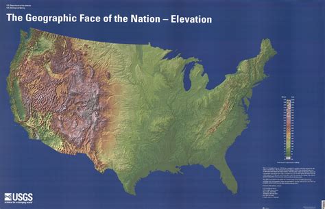 Elevation Map Of Usa | Living Room Design 2020