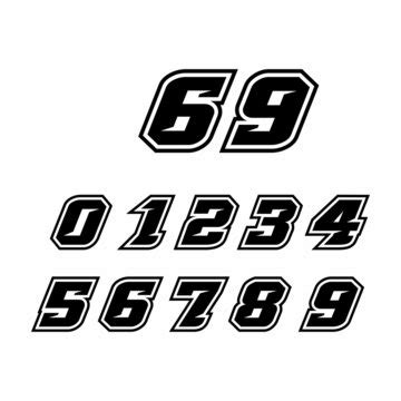 race car number fonts dafont