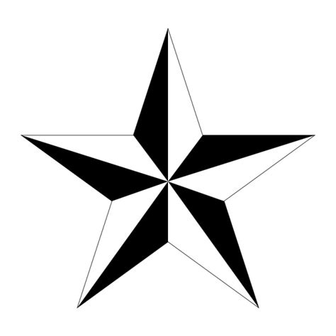 Free Star Tattoo Stencils - ClipArt Best