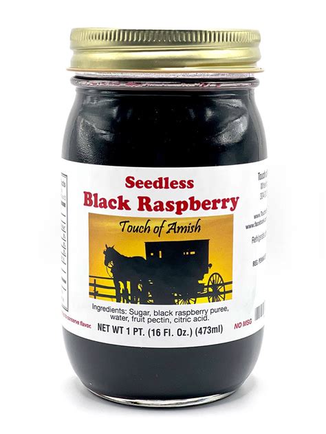 Black Raspberry - Seedless Jam - Touch of Amish