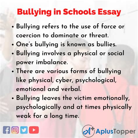 Essay About Bullying In High School – Telegraph