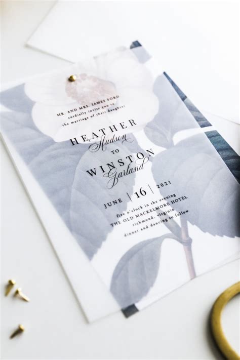 DIY Vellum Wedding Invitations | Pipkin Paper Company