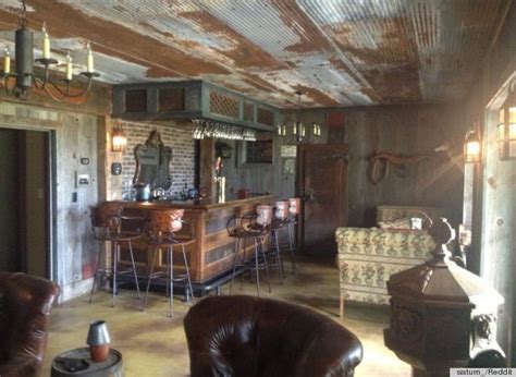 DIY Bar Made From Old Barn Scraps Is The Ultimate Man Cave (PHOTO) | HuffPost