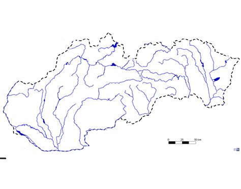 Mapa Slovenska Rieky