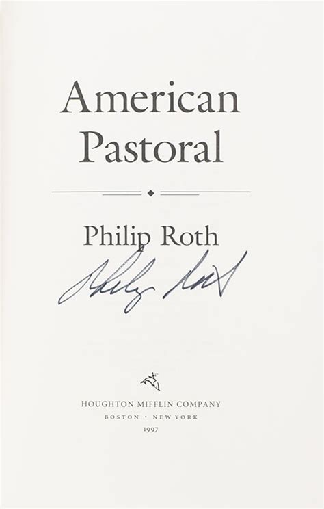 American Pastoral Philip Roth First Edition Signed Rare Book