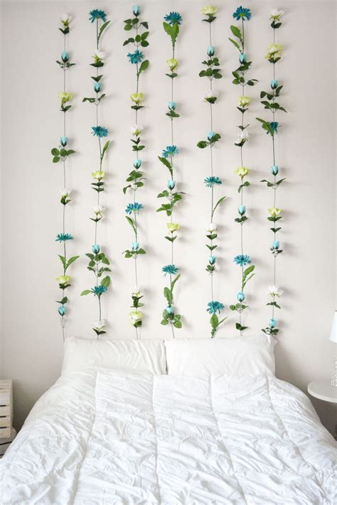 DIY Flower Wall // Headboard // Home Decor | Sweet Teal