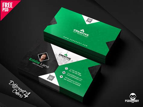 Free Business Card Design Templates Bundle by Mohammed Asif on Dribbble