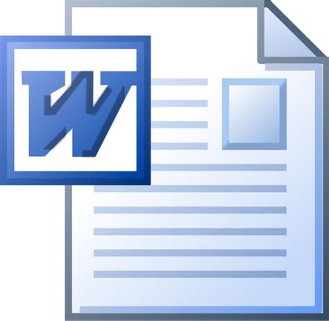 Microsoft Word Document Icon #385285 - Free Icons Library