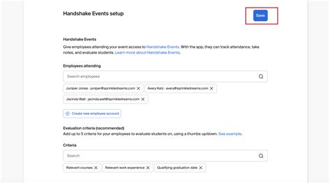 Handshake Events Setup for Mobile App – Handshake Help Center