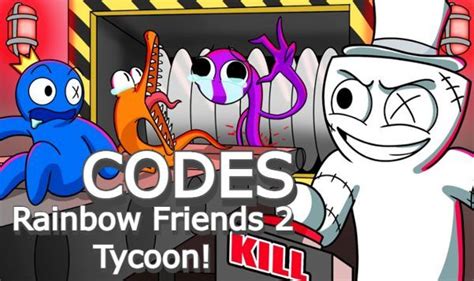 Rainbow Friends 2 Tycoon Codes - Roblox - Updated 2024