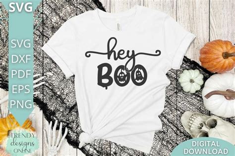 Hey BOO SVG, Ghost SVG, Halloween SVG