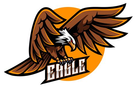 Eagle esport mascot logo design By Visink | TheHungryJPEG