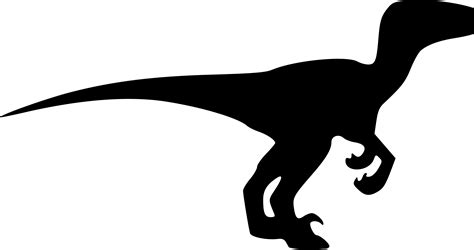 Clipart - velociraptor silhouette