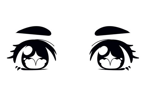 anime cute eyes 10826151 Vector Art at Vecteezy