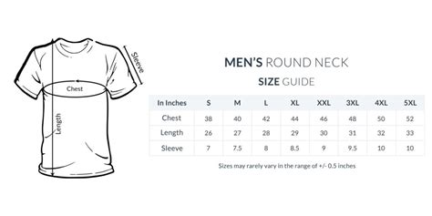 T-Shirt Size Guide/Chart - 9thson