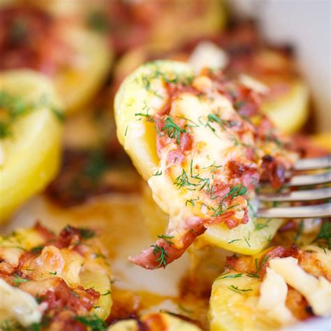 Baked Potatoes With Bacon And Cheese Recipe