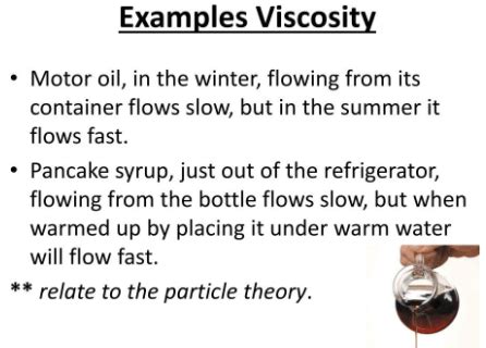 Examples of Viscosity with Applications