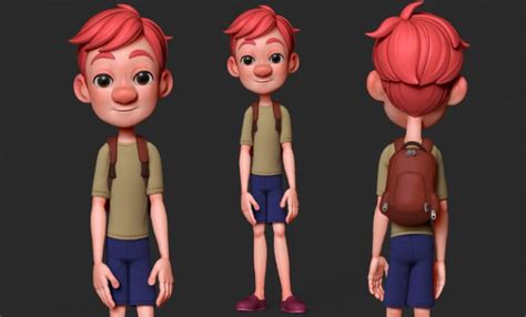 Model a quality 3d cartoon character in blender and zbrush by Mavinpro | Fiverr