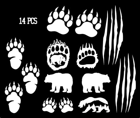 Grizzly Bear Paw Clipart