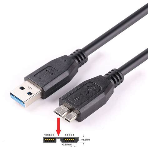 USB 3.0 Type A to Mini B Cable USB3.0 Fast Data Sync Cable Cord for Externa U4A7 | eBay