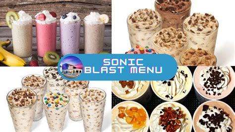 Sonic Blast Menu With Prices – Sonic Menu