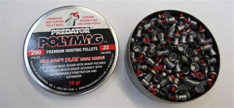 Gunworks - 200 x Predator Polymag .22 air rifle pellet 16gr