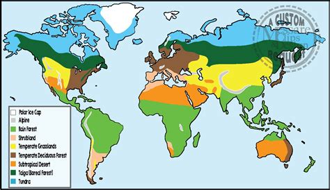 Temperate Grassland Biome Map