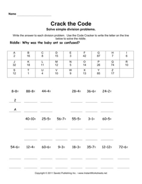 Free Printable Secret Code Word Puzzle For Kids. This Puzzle Has A | Crack The Code Worksheets ...