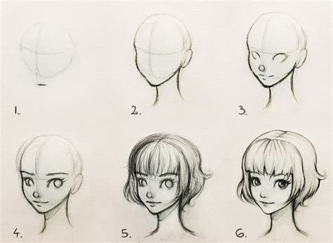 Cartoon Block - Easy guide on how to draw the female head....