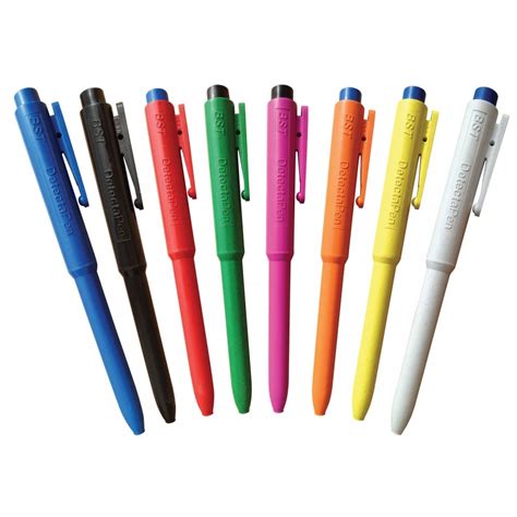 BST Metal Detectable J800 Retractable Pens (Pack of 25)