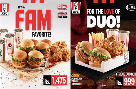 KFC Karachi Menu, Deals, Discounts & Offers with Price