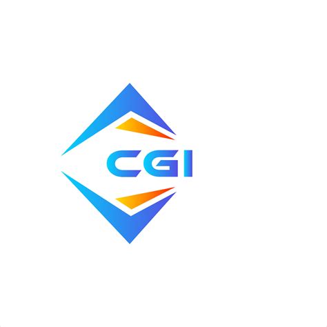 CGI abstract technology logo design on white background. CGI creative ...