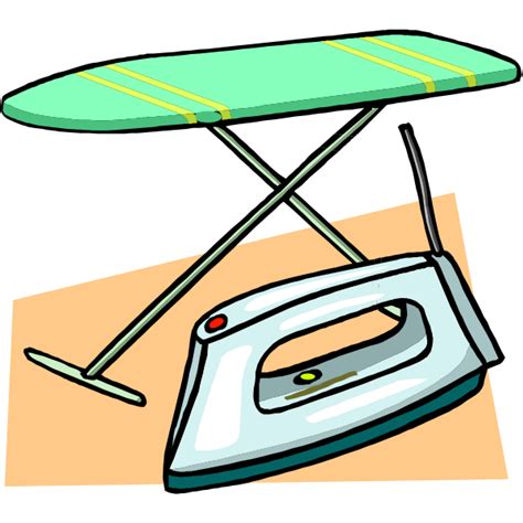 Ironing board and iron vector clip art | Free SVG