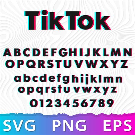 Tiktok Alphabet SVG - Inspire Uplift