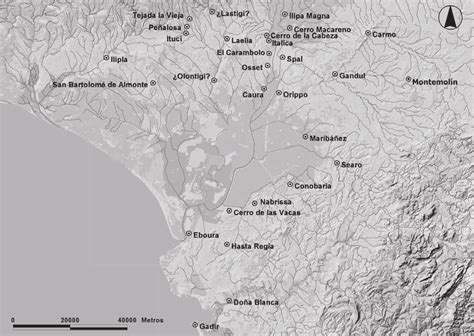 Main settlements of the Lower Guadalquivir Valley. | Download ...