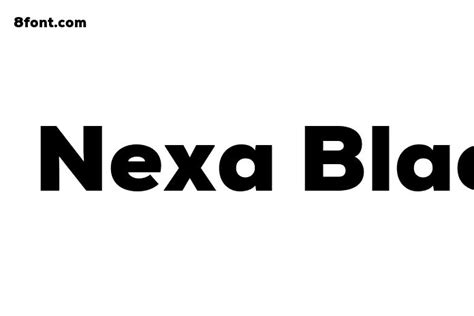 Nexa Black - Free Font Download