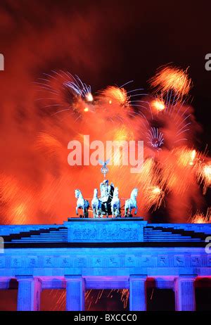 fireworks over the Brandenburg Gate, Germany, Berlin Stock Photo - Alamy