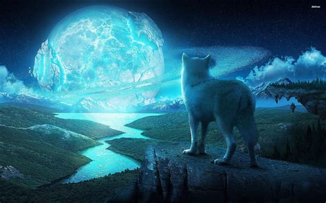 Wolf Howling At The Moon Wallpaper (66+ images)