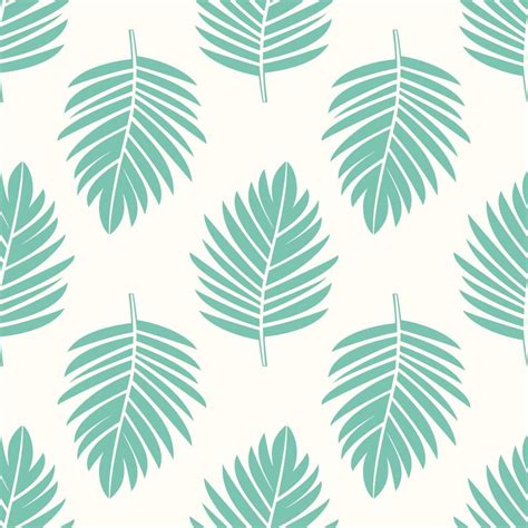 Palm leaves seamless pattern. Vector Illustration 22819233 Vector Art ...