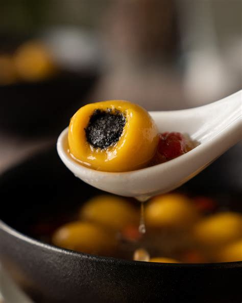 Pumpkin Black Sesame Sweet Rice Balls (Tang Yuan 汤圆) — Jasma Fusion Cuisine