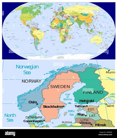 Scandinavia On World Map - Draw A Topographic Map