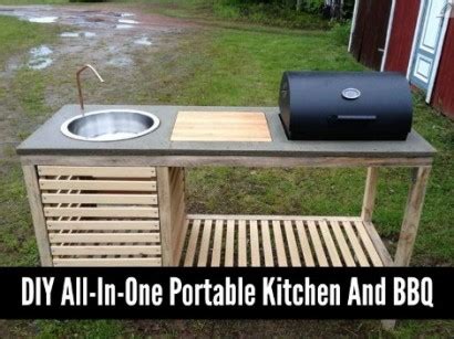 DIY All-In-One Portable Kitchen And BBQ