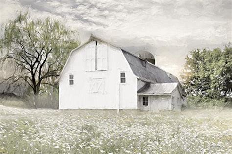 White Barn Print Barn Wall Art Barn Painting Painting - Etsy