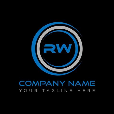 RW letter logo creative design. RW unique design. 21339227 Vector Art at Vecteezy