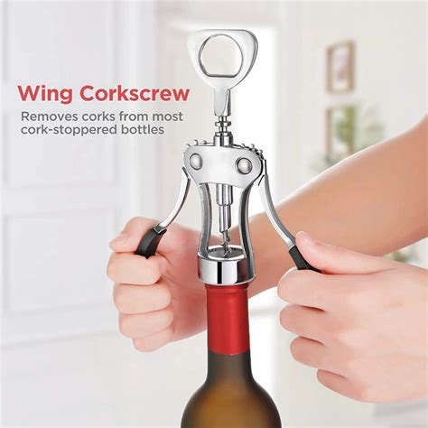 Stainless Steel Wing Corkscrew Wine Opener Beer Bottle Opener - Buy Stainless Steel Wing ...